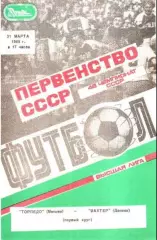Торпедо Москва - Шахтер Донецк 1985
