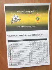 Атлет Киев - Авангард Корюковка 2019-2020