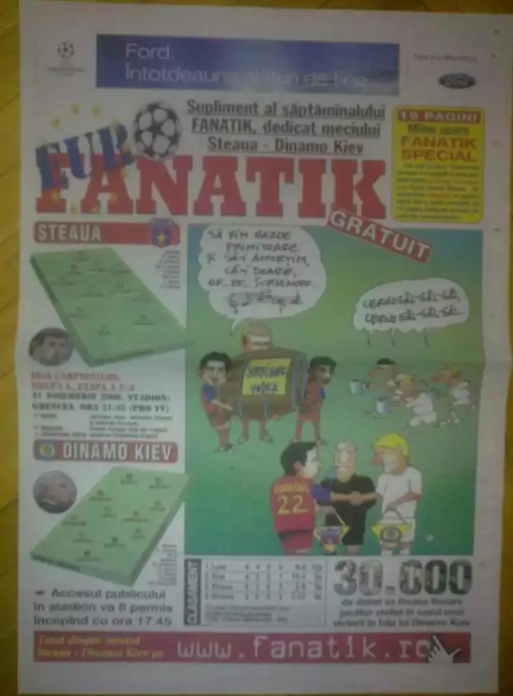 Стяуа Румыния - Динамо Киев 2006-2007
