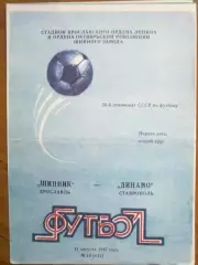 Шинник Ярославль - Динамо Ставрополь 1987