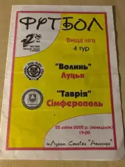 Волынь Луцк - Таврия Симферополь 2002-2003