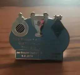 Футбол. Знак Брюгге Бельгия - Динамо Киев Украина 2019