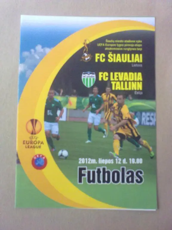 Шауляй Литва - Левадия Эстония 2012-2013