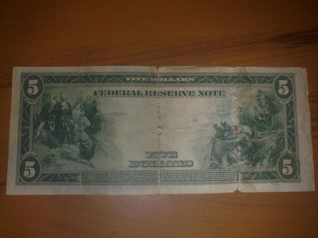 5 Долларов / Dollars (США USA) 1914 1