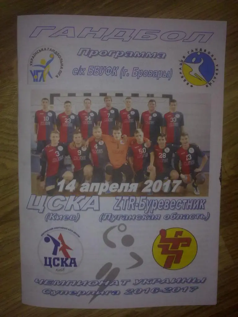 Гандбол. ЦСКА Киев - ЗТР-Буревестник Запорожье-Луганская обл 2016-17 (2)
