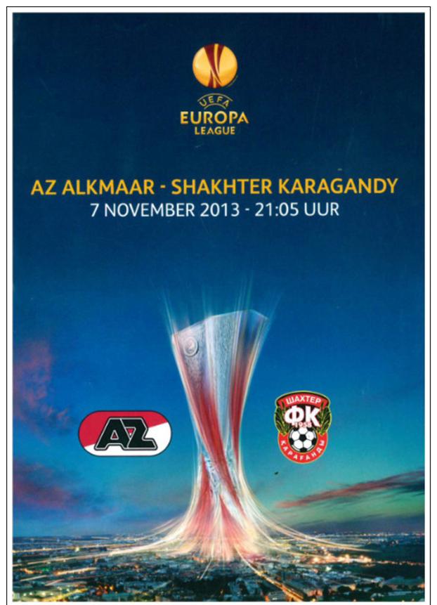 АЗ Алкмаар Голландия Нидерланды - Шахтер Караганда Казахстан 2013 Лига Европы