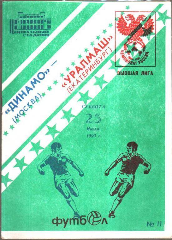 Динамо Москва - Уралмаш Екатеринбург 1993