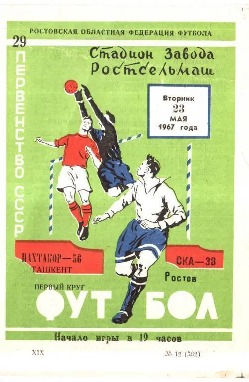 СКА Ростов - Пахтакор Ташкент 1967