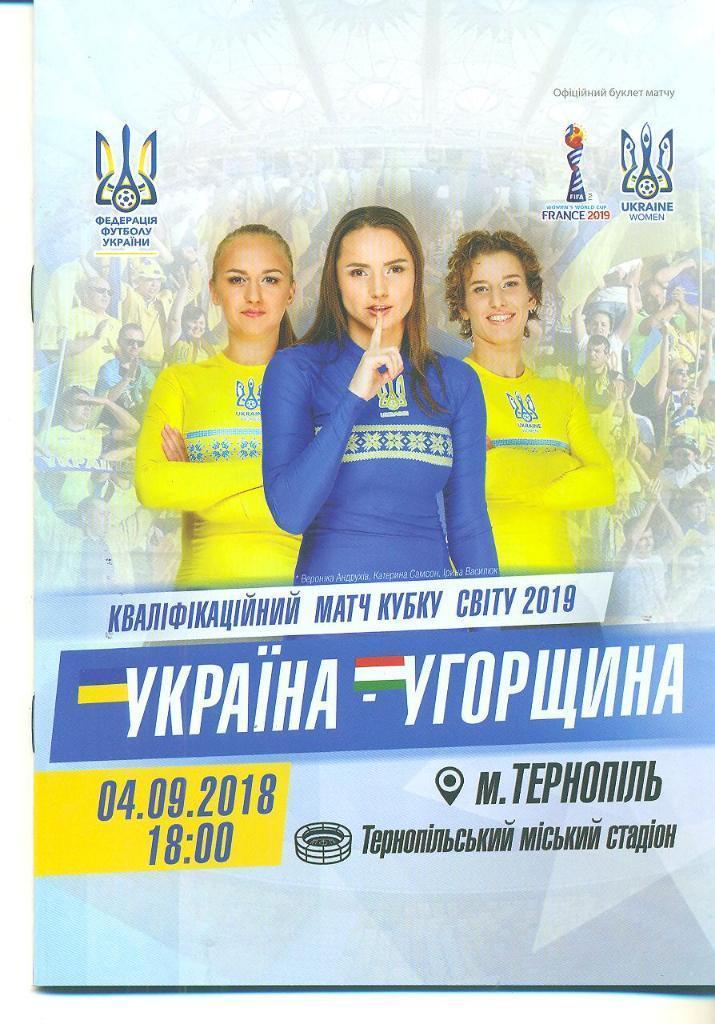 Украина - Венгрия 2018 Тернополь (женские)