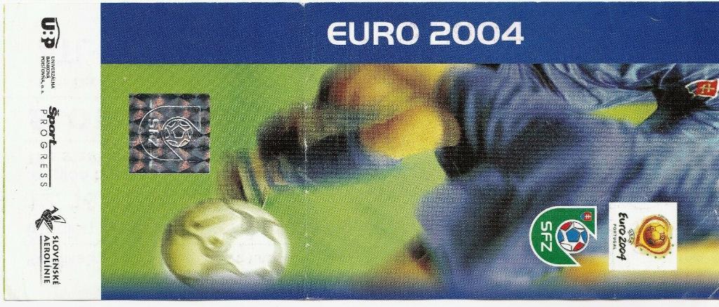 Билет Словакия - Украина 2002