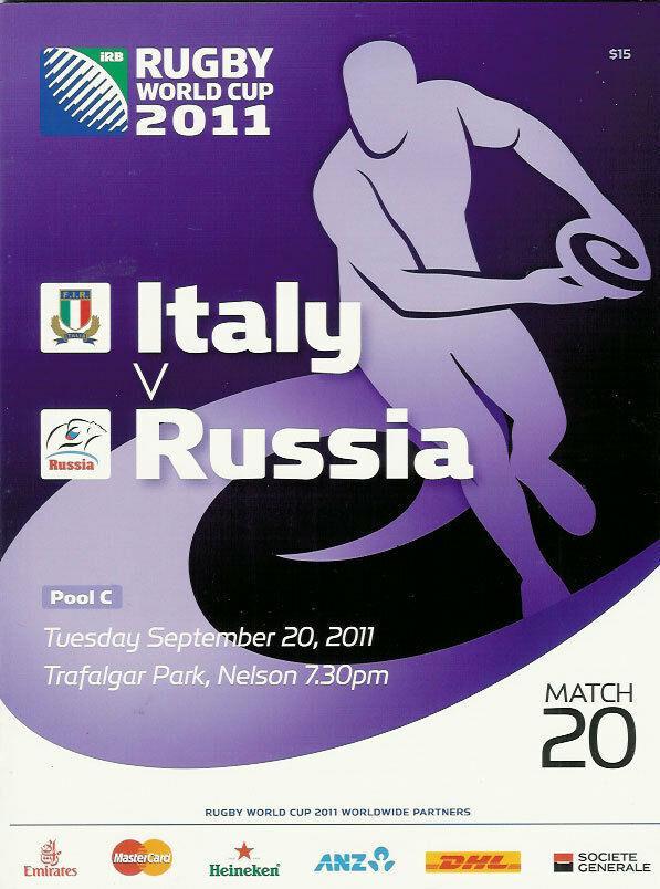 Регби. Программа Италия - Россия 2011