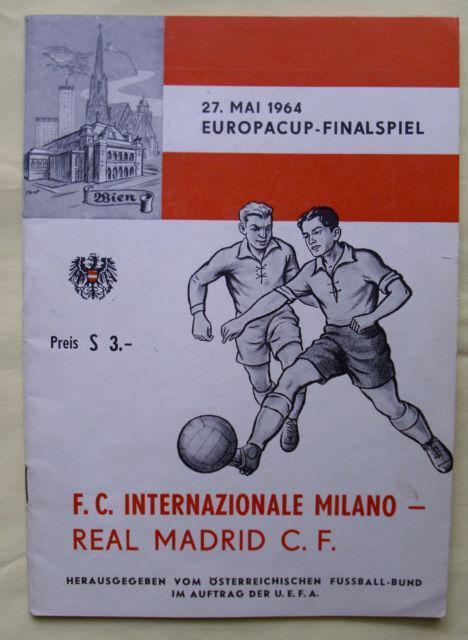 ИНТЕР Италия - РЕАЛ Испания 1964 кубок Чемпионов финал ОРИГИНАЛ