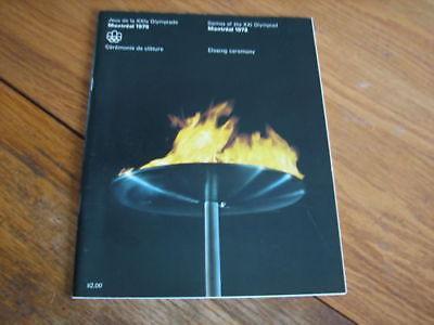 Программа Олимпийские Игры 1976 - ЦЕРЕМОНИЯ ЗАКРЫТИЯ