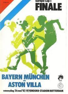 Астон Вилла Англия - Бавария Германия 1982 финал Кубок Чемпионов