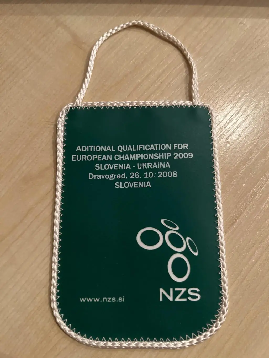 Вымпел Словения - Украина 2008 сборные женские