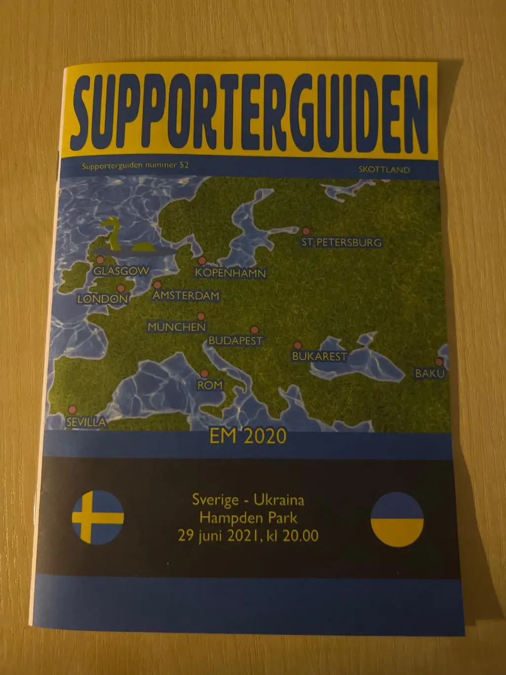 Швеция - Украина 2020 /2021 ЕВРО (Шведское издание,гид)