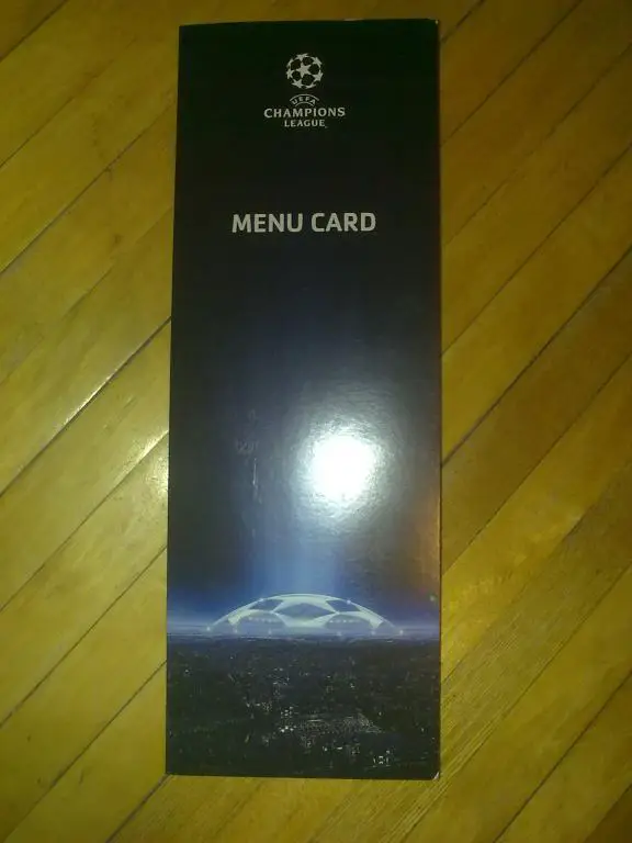 Меню Динамо Киев - Порто 2008-09