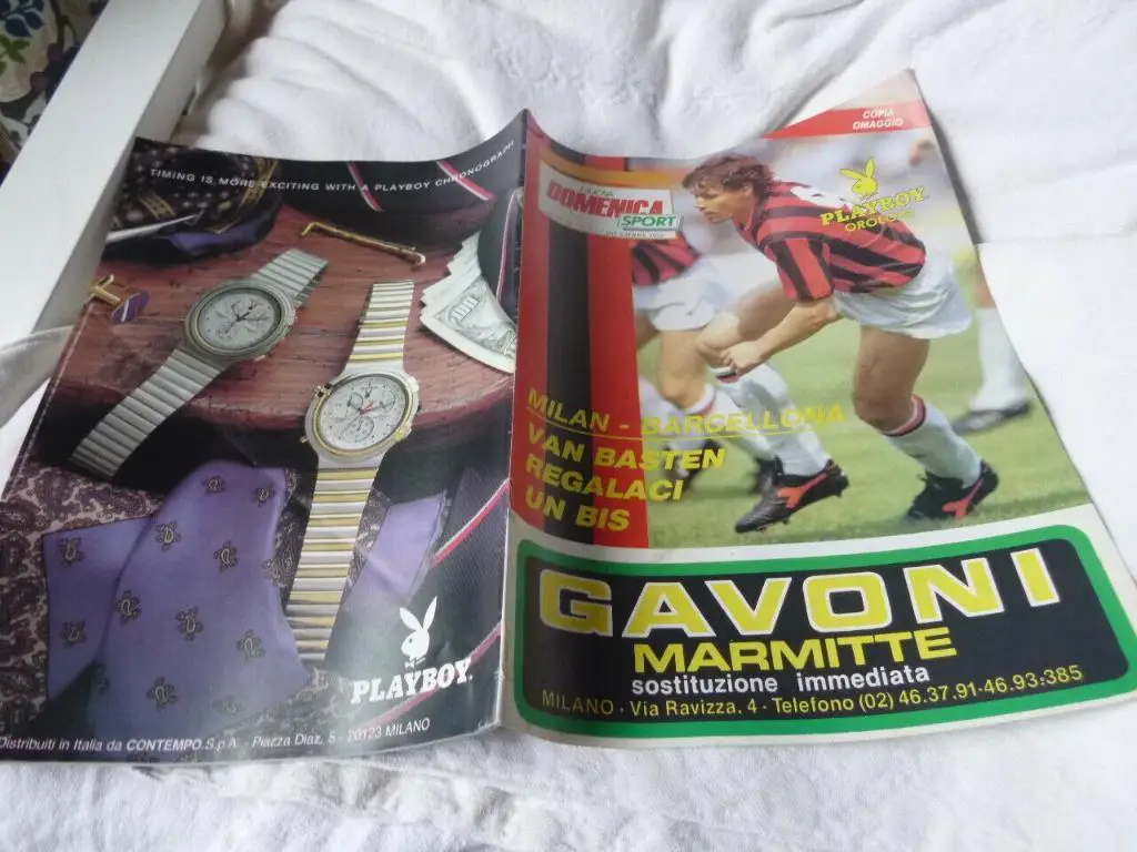 Милан Италия - Барселона Испания 1989 финал Суперкубок (официальная 1)