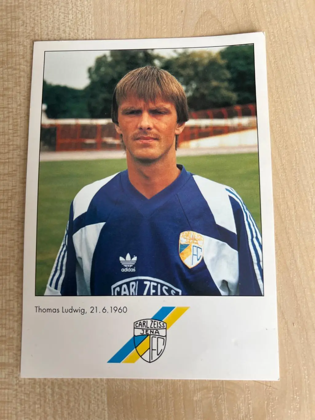 Футбол. Карточка (открытка) Карл Цейсс Германия