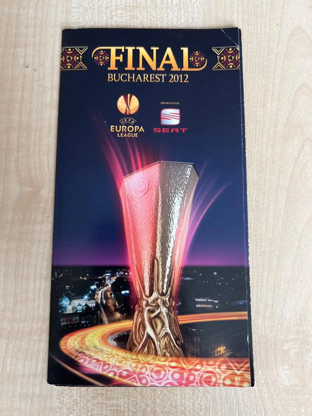 Буклет Атлетико Мадрид - Атлетик Бильбао 2012 финал Лига Европы