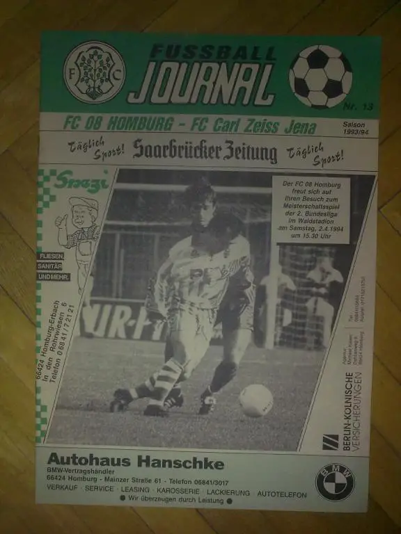 Программа (клубный журнал) из Германии #3