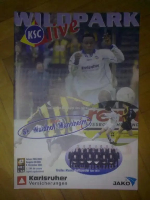 Программа (клубный журнал) из Германии - Карлсруэ #14