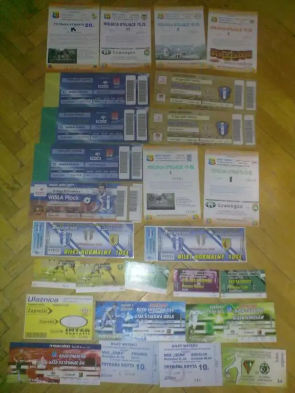 Билет футбол 26 штук - Польша
