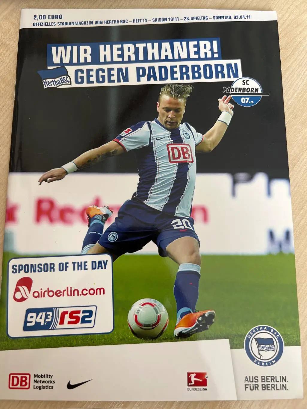 Герта Берлин - Падерборн 2011 Германия