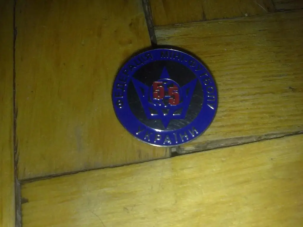 Футбол. Знак. Федерация мини-футбола Украины (официальный)