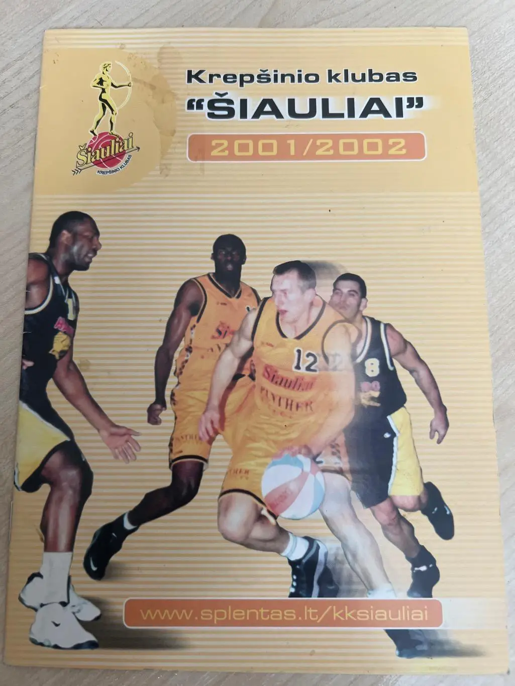 Баскетбол. Буклет Справочник Шауляй Литва 2001-2002