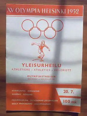 Программа Олимпийские Игры 1952 - Легкая Атлетика №2