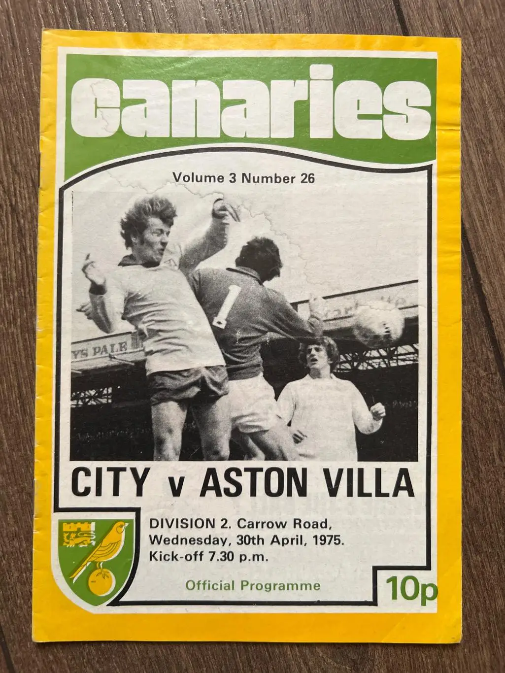 Англия. Норвич - Астон Вилла 1975