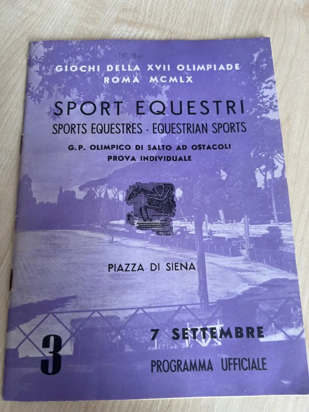 Программа Олимпийские Игры 1960 - конный спорт