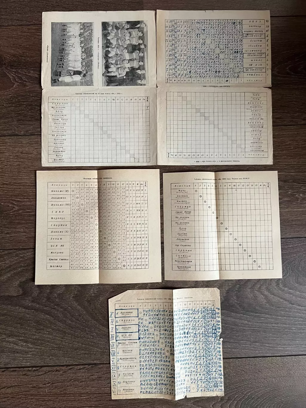 Футбол. Таблицы 1959 и 1960 чемпионат СССР