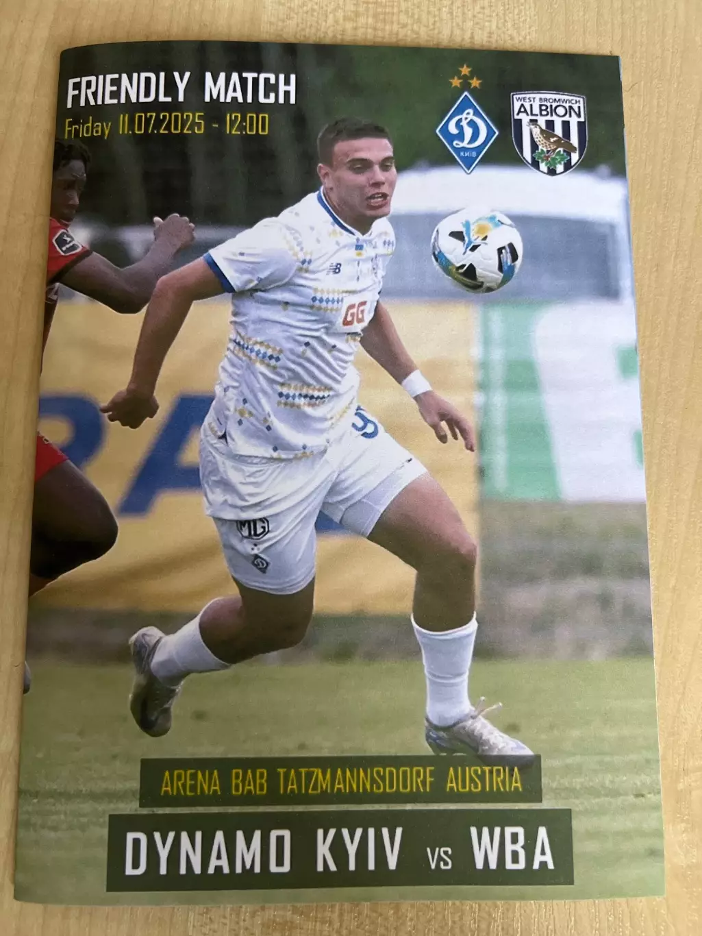 Динамо Киев - Вест Бромвич Англия 2025 МТМ