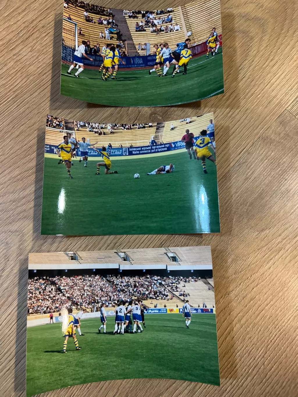 Футбол. фото 3 шт. Динамо Киев - Нива Винница 1996 финал кубок