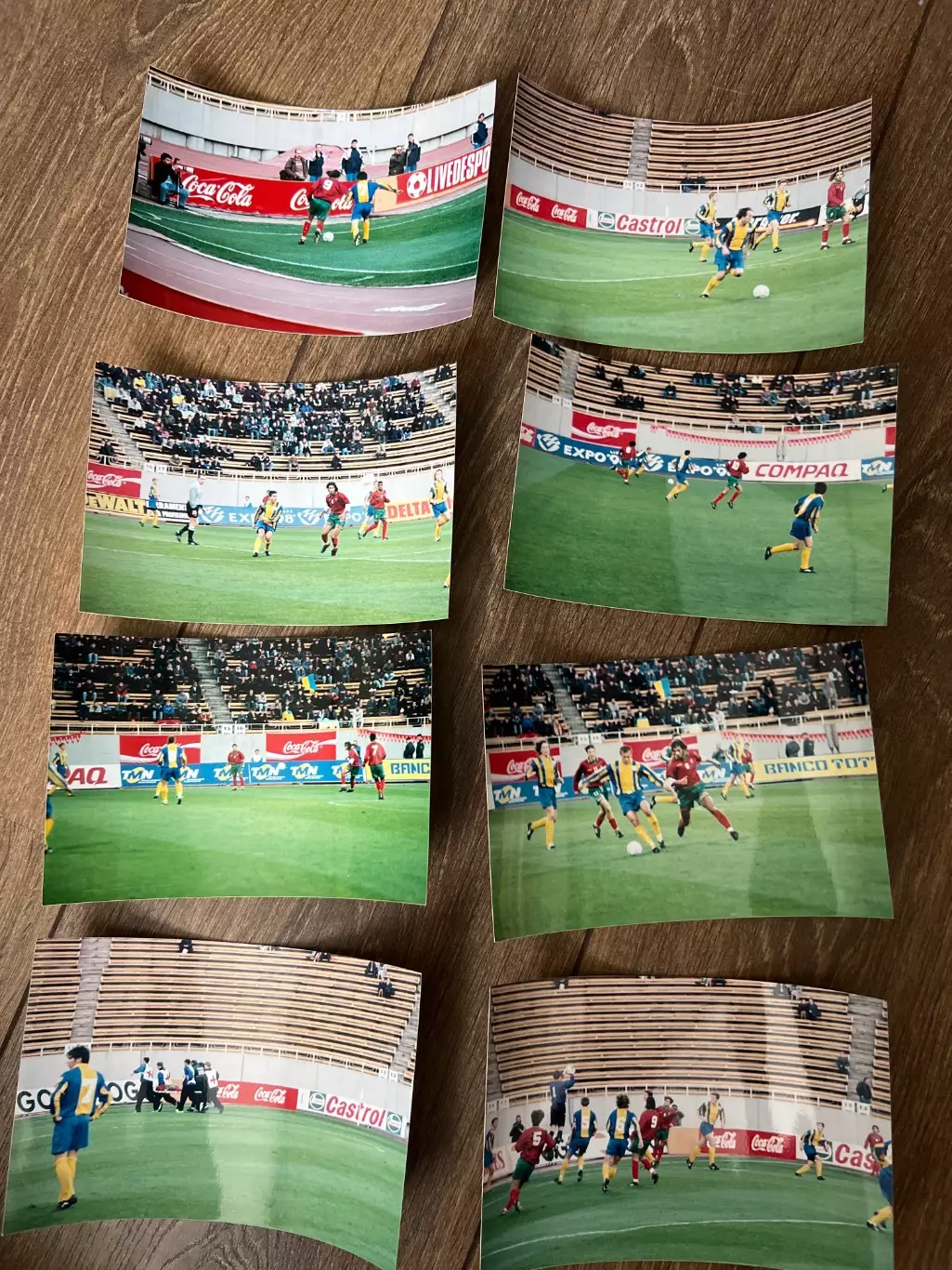 Футбол. фото 8 шт. Украина - Португалия молодежные 1996. Динамо Киев стадион