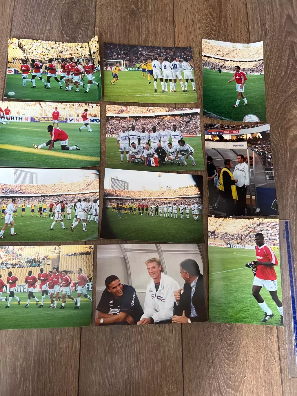 Футбол. фото 11шт, Украина - Франция 1999. Олимпийский Киев стадион