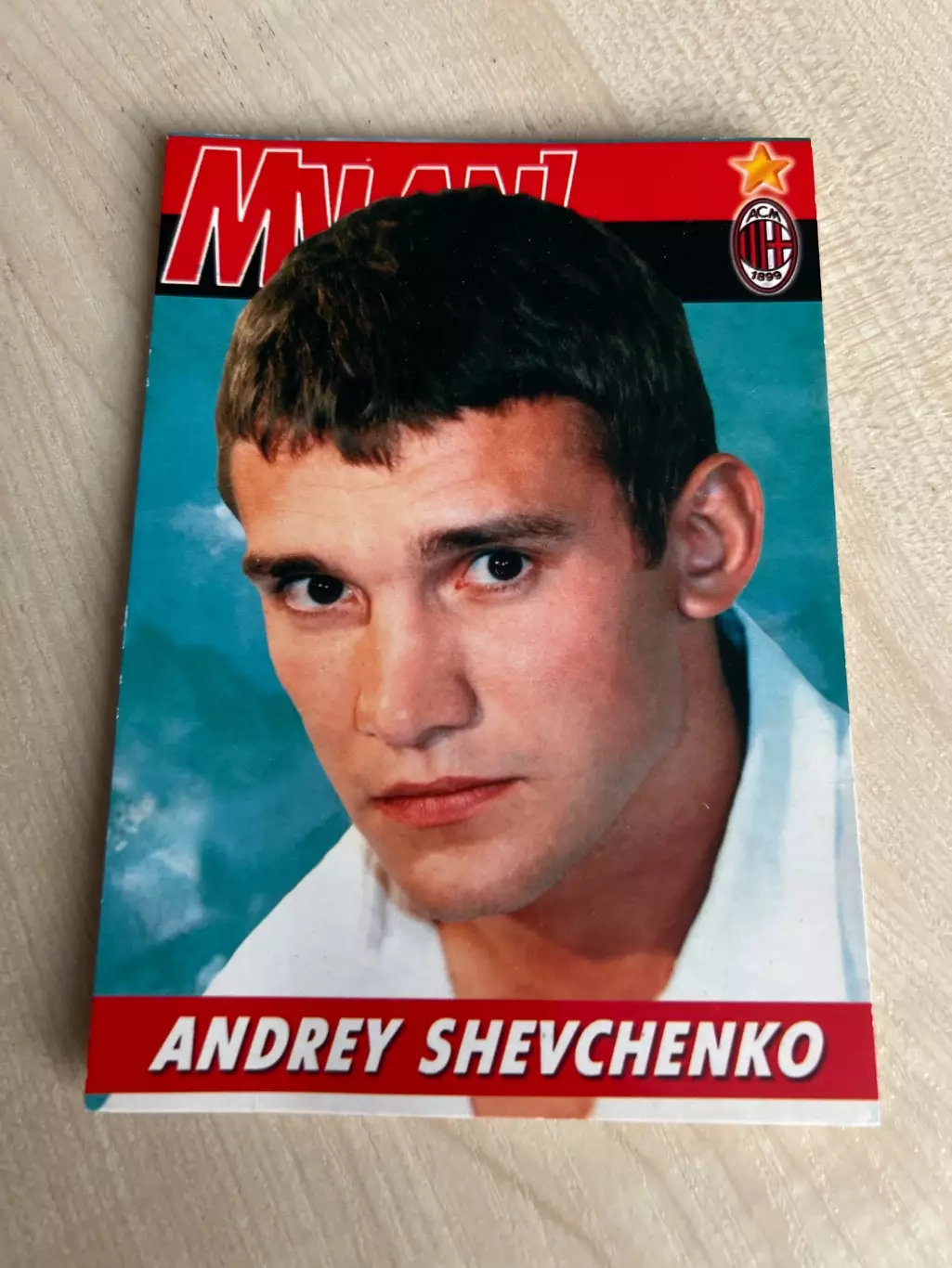 Футбол. открытка Андрей Шевченко Милан Италия