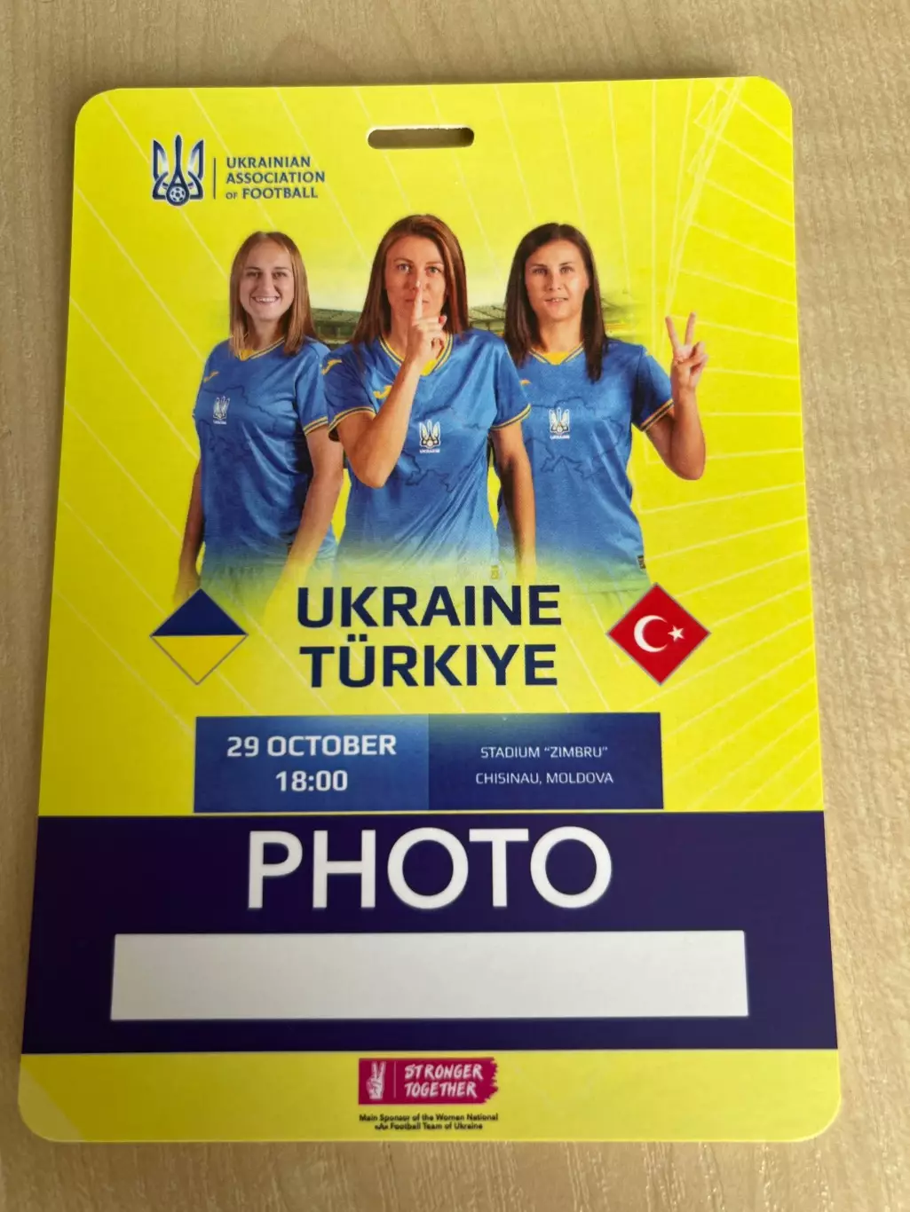 Билет пропуск Украина - Турция 2024 женские #8