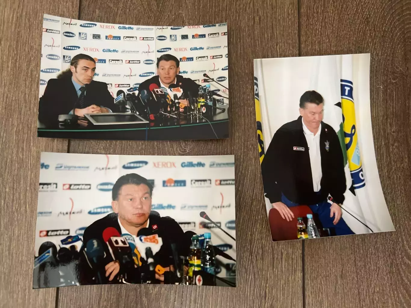 Фото 3 шт Олег Блохин 2000е Украина сборная