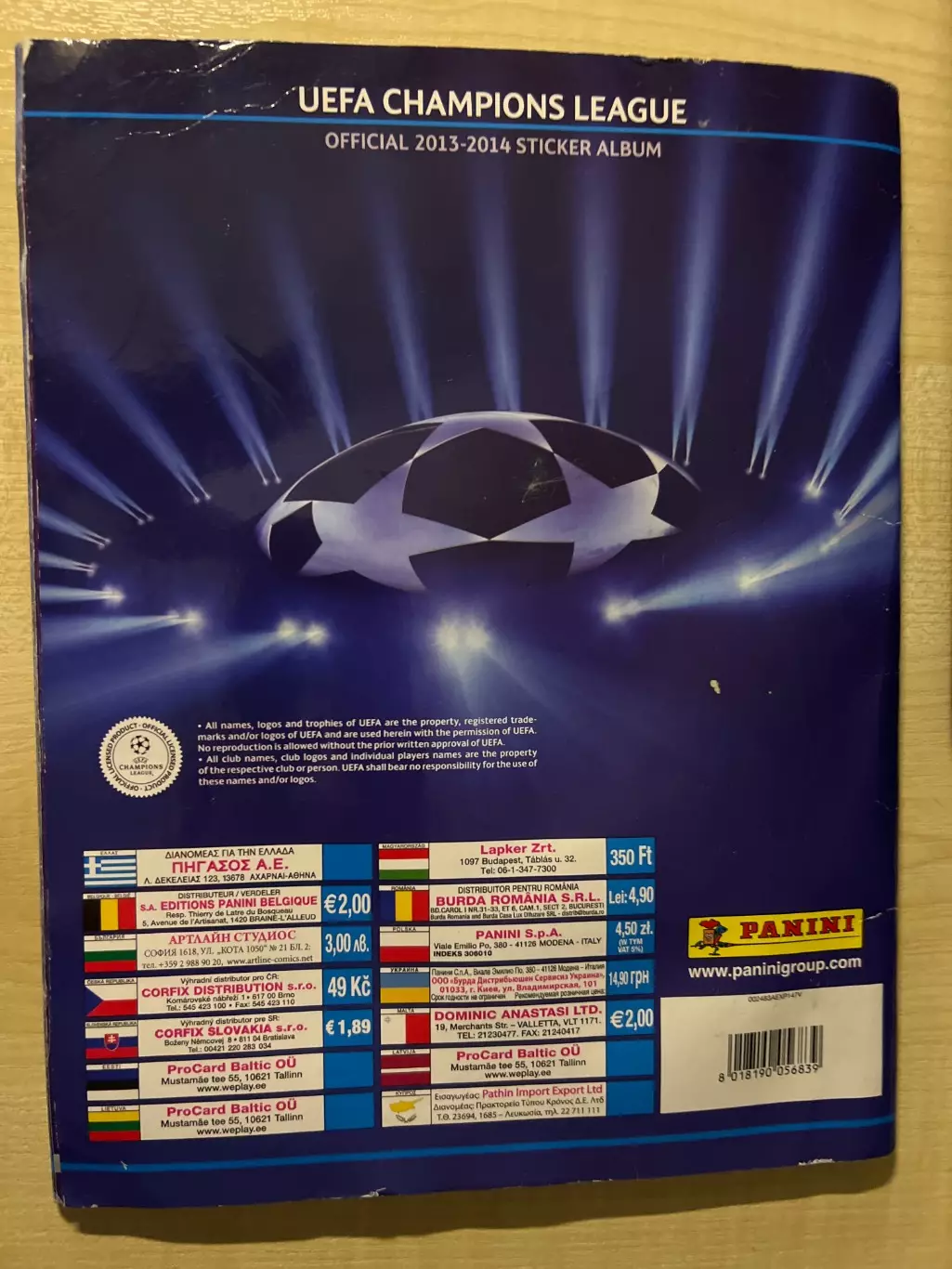 Журнал альбом Панини (PANINI) Лига Чемпионов 2013-2014 (есть 235 из 629) 3