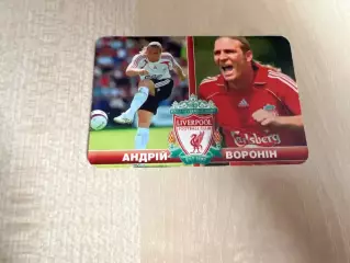 Календарик Футбол. Андрей Воронин Ливерпуль / Украина на 2008