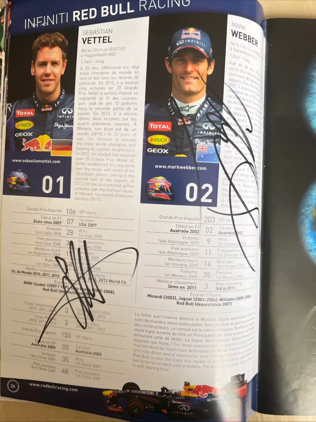 Программа гонки Формула 1 Formula 1 Монако 2013 - автографы 2