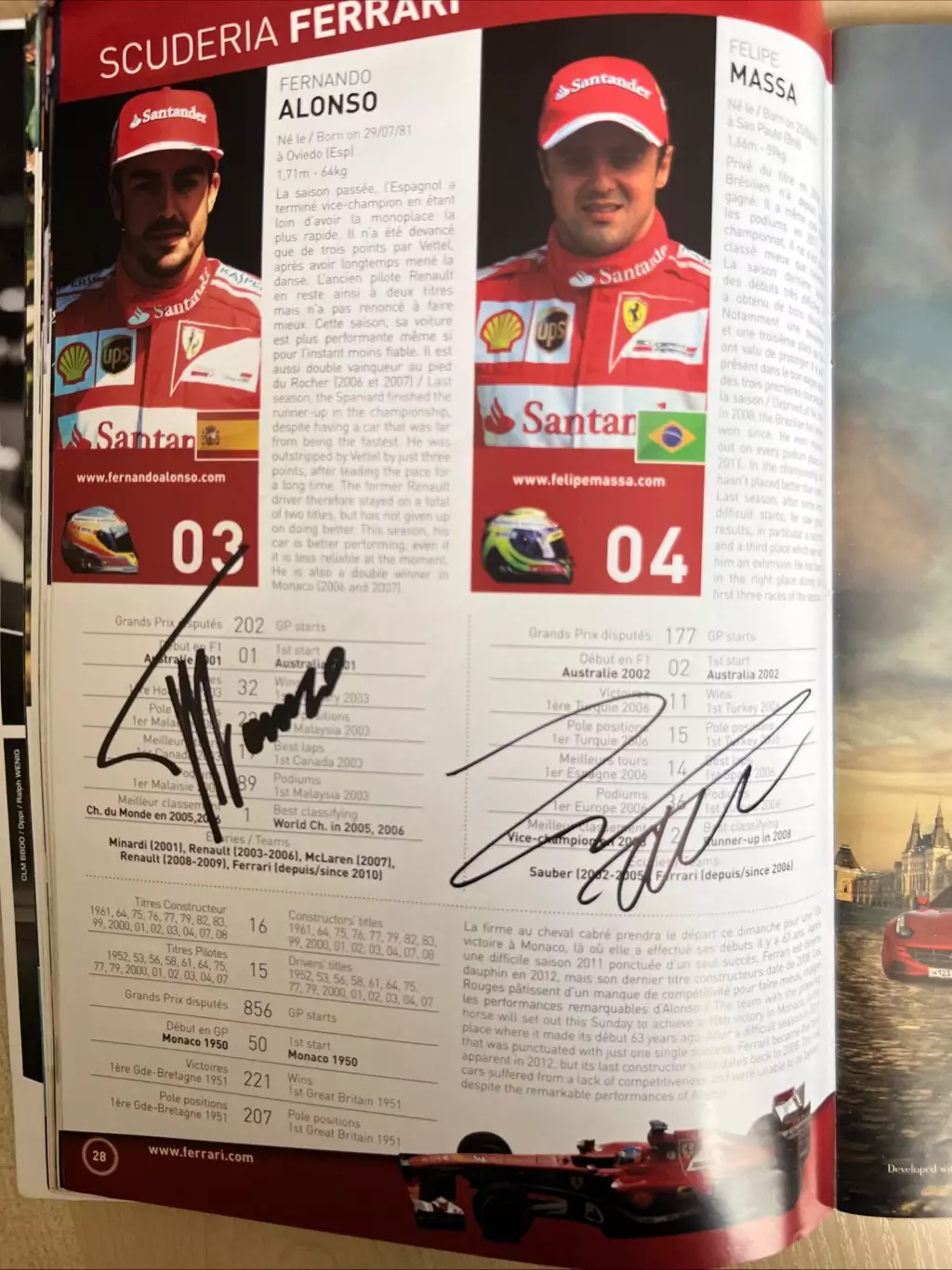 Программа гонки Формула 1 Formula 1 Монако 2013 - автографы 3