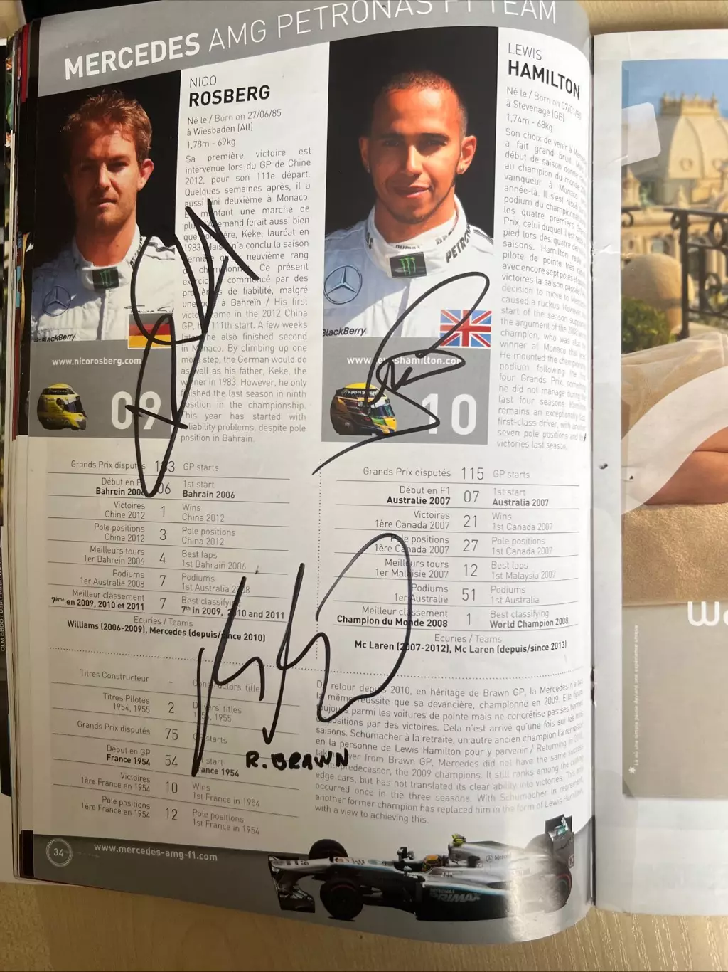 Программа гонки Формула 1 Formula 1 Монако 2013 - автографы 6