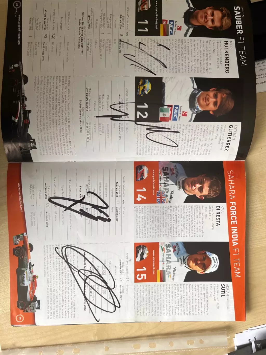 Программа гонки Формула 1 Formula 1 Монако 2013 - автографы 7