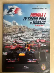 Программа гонки Формула 1 Formula 1 Монако 2013 - автографы
