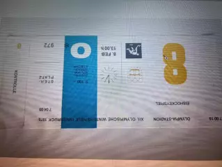 Билет Хоккей Олимпийские Игры 1976. СССР - Польша (08.02.1976)