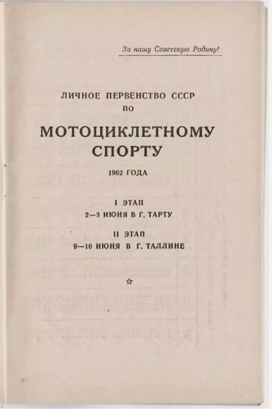 Мотокросс гонки Чемпионат СССР 1962 - Эстония Таллин Тарту 1